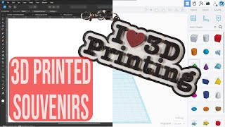 Learn to 3D print keychains using Affinity Designer and Tinkercad [upl. by Gualterio]