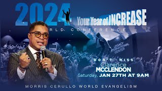 Bishop Clarence McClendon LIVE from the Morris Cerullo YEAR OF INCREASE World Conference [upl. by Avilo]