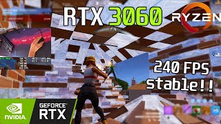 🚀 RTX 3060  Ryzen 5 5600X · 240fps capped · Fortnite CHAPTER 5 · COMPETITIVE SETTINGS [upl. by Dublin61]