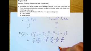 Mathe Abitur BW 2020 Musteraufgaben Fundusaufgaben Stochastik Aufgabe 2 Sto 2 [upl. by Duer]