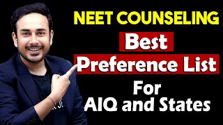 Best Preference List For NEET Counselling in AIQ and States neet2024 neetcounselling mccaiq [upl. by Kciwdahc618]