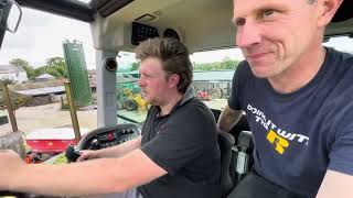 Farmer Phil tries out a JCB TM420 loader from RussellFastraxx [upl. by Arej197]