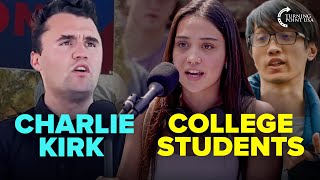 Charlie Kirks BEST College Student DEBATES 👀🔥  COMPILATION [upl. by Lajes]