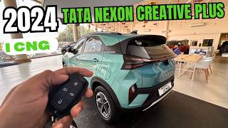 2024 Tata Nexon Creative  CNG Walkaround  Nexon i CNG Creative plus Exterior Interior [upl. by Anaeco]