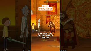 Morty become King of the Sun 🤴☀️ rickandmorty youtubeshorts [upl. by Annairdna]