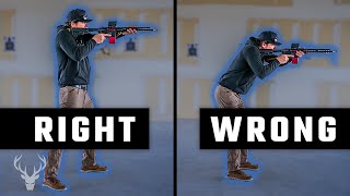 Basic AR15 Stance and Grip  Tactical Tidbit [upl. by Kovacs]