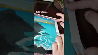 Painting beachscape shorts trending ytshorts [upl. by Oiluj]