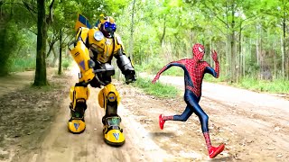 Homem Aranha e a História dos Transformers Aranha Histórias de SUPER HERÓIS [upl. by Nnylecyoj663]