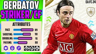 FIRST TOUCH KING BEST BERBATOV STRIKERCF BUILD EA FC 24 Pro Clubs [upl. by Elrahc]