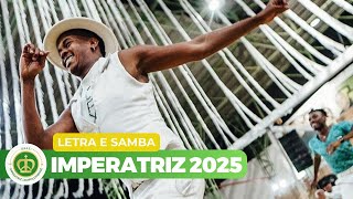 Imperatriz 2025  Letra e Samba Ao Vivo 01 [upl. by Damarra594]