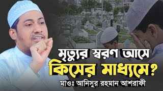 মৃত্যুর স্বরণ আসে কিসের মাধ্যমে  anisur rahman ashrafi 2023  new bangla waz [upl. by Janiuszck]