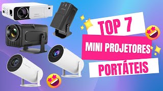 Qual é o MELHOR MINI PROJETOR PORTÁTIL em 2024 ➽ CINEMA EM CASA [upl. by Haidabej]