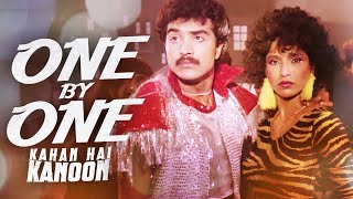 One By One  Hindi Dance Song  Kahan Hai Kanoon  Bappi Lahiri Suneeta Rao  Aditya Pancholi [upl. by Raffin235]