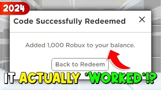 NEW WORKING FREE ROBUX PROMO CODE in ROBLOX 2024 [upl. by Assilim]