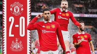 UNITED WIN AT WEMBLEY 🏆🔥  Man Utd 20 Newcastle  Highlights [upl. by Nirret]