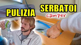 PULIZIA SERBATOI ACQUA nel CAMPER 💧 TUTORIAL su COME FARE 👉 FAI da TE [upl. by Zeus831]