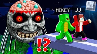 Why Evil LUNAR MOON Eater ATTACK JJ and Mikey at 300am   in Minecraft Maizen [upl. by Aneda721]