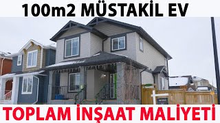 100m2 MÜSTAKİL EV İN TOPLAM İNŞAAT MALİYETİ [upl. by Sadnalor]