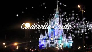 Disney World Christmas Lights Cinderella Castle [upl. by Eldreeda]