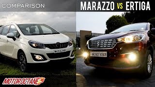 Mahindra Marazzo vs Maruti Ertiga Comparison  Hindi  MotorOctane [upl. by Katleen]