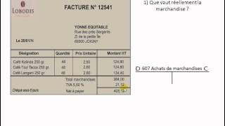 Enregistrer une facture dachat simple [upl. by Leandre]