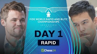 Magnus Nodirbek Duda amp 300 Players Battle It Out  FIDE World Rapid Championship 2023 Rds 15 [upl. by Suiraj388]