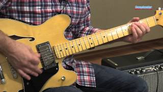 Fender Modern Player Starcaster Semihollowbody Electric Guitar Demo  Sweetwater Sound [upl. by Downe]