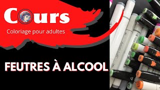 Cours de coloriage Les feutres à alcool ❣️ [upl. by Llecrad]