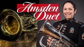 Duet No 70 for Euphoniums by Arthur Amsden  The US Army Field Band [upl. by Gilburt]