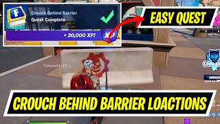 Crouch Behind Barrier Fortnite Location  Fortnite Delta One Quests [upl. by Timmi108]