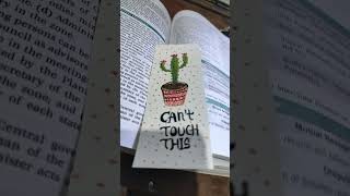 🥰📚❤🎨🖌️handprinted bookmark artwork painter shorts [upl. by Straub913]