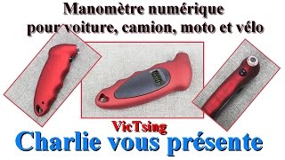 Manomètre numérique pour voiture camion moto et vélo VicTsing [upl. by Hollerman]