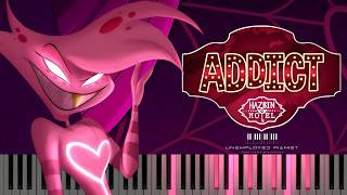 Addict  Hazbin Hotel  Piano cover and Karaoke [upl. by Hosfmann]