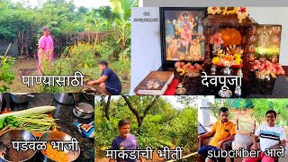 खुप दिवसांनी देवपुजाsubcriber आले भेटायलाpriyapawar daily routine vlog [upl. by Galatea]