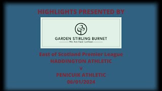 Haddington Athletic v Penicuik Athletic  06012024 [upl. by Linzer]