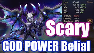 Hes too strong this season 『Scary』Belial crushes all enemies😈😈😈【Summoners War】 [upl. by Llertnac]