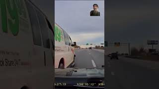 Squad car vs Uhaul Van pit maneuver car truck educational education police vanlife noob [upl. by Bohlin]