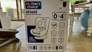 Mother’s Choice Shield Convertible Car Seat  Install [upl. by Doralia]