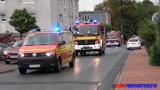 Einsatzfahrten nach schwerem Unwetter in Kelkheim Taunus und Frankfurt am Main [upl. by Brenza]