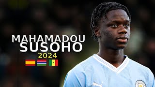 Mahamadou Susoho  Defensive Skills  Goals  Assists  Tackles 2024  19 YearOld Manchester City [upl. by Galang396]