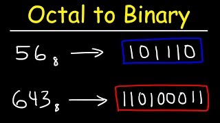 Octal to Binary Conversion  Computer Science [upl. by Ffilc534]