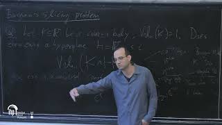 Isoperimetric inequalities in high dimensional convex sets Lecture 4  Part 1 [upl. by Manuel]