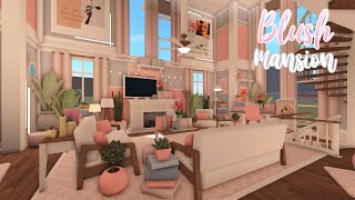 BLOXBURG Blush Modern Roleplay Mansion  House Build [upl. by Zapot572]