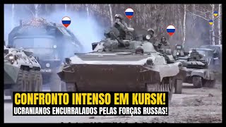 Batalha Intensa em Kursk Exército Ucraniano Encurralado pelo Poder de Fogo Russo [upl. by Cy]