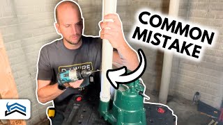 80 Miss This Critical Part Of Installing A Sump Pump [upl. by Mettah]