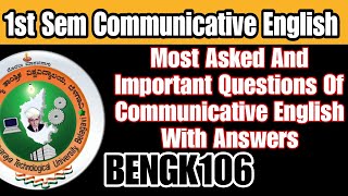 VTU Communicative English Most Asked Questions With Answers  Infogoal vtu [upl. by Aveneg252]