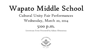 Wapato Middle School Cultural Unity Fair Performances Wednesday March 20 2024 500 pm [upl. by Ennairrac]