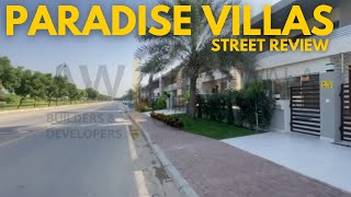 Paradise Villas Street Review  Bahria Town Karachi [upl. by Cleaves]