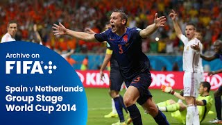 Full Match Spain vs Netherlands 2014 FIFA World Cup [upl. by Letnwahs422]