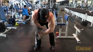 MUTANT in a MINUTE  Hanging Hammer Curls with Big Ron Partlow [upl. by Martine]